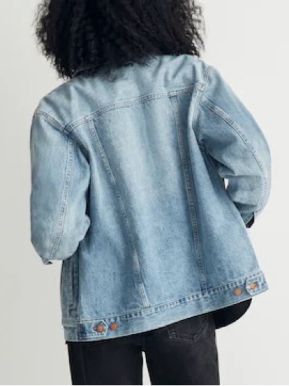 Madewell Oversized Trucker Jean Jacket - Picture 3 of 8